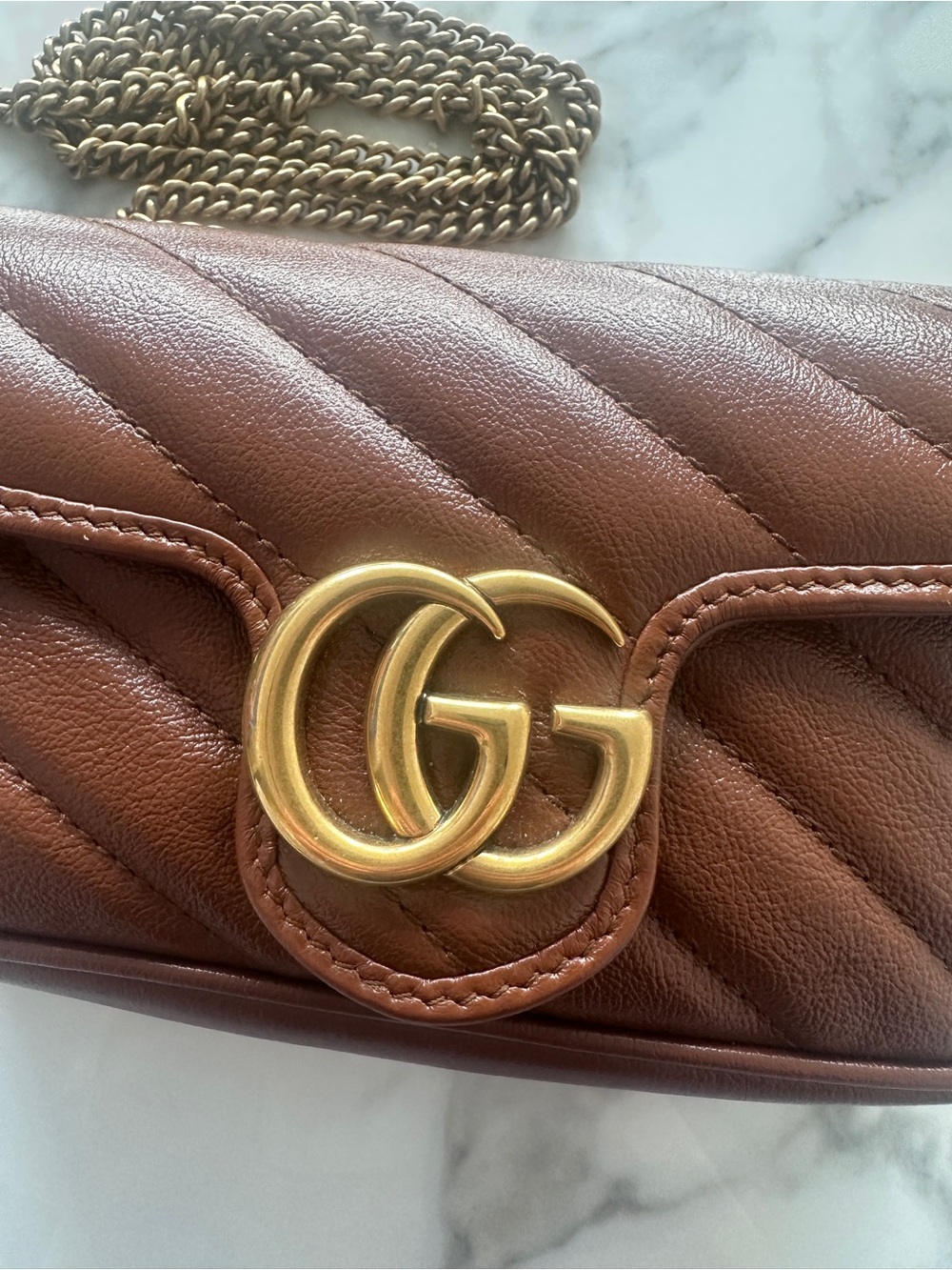 AUTHENTIC Gucci GG Marmont Super mini shoulder bag - Picture 4 of 15